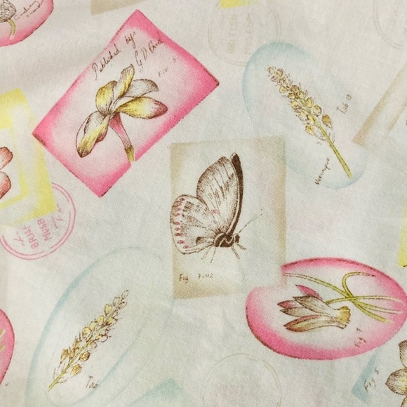 Vintage Floral Cotton Button down Camp Shirt With‎ Garden Print, size 18 - Picture 9 of 12